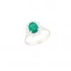 Giorgio Visconti | Anello con Smeraldo centrale e brillanti