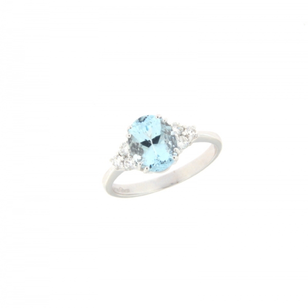 Giorgio Visconti | Anello Acquamarina e brillanti