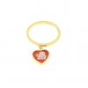 Cameo & Beyond | Anello Cuore Cherubino Pendente