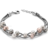 Miluna | Bracciale multifilo con perle colorate | Collezione Gioielli Di Miss Italia