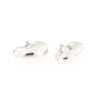 Orecchini a bottone | Drop Large | Oro bianco - immagine 2