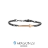 Aragonesi | Bracciale Uomo Acciaio Nero | Collezione Almeira