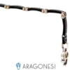 Aragonesi | Bracciale Uomo Acciaio Nero | Collezione Binario - immagine 2